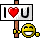 I love you panneau