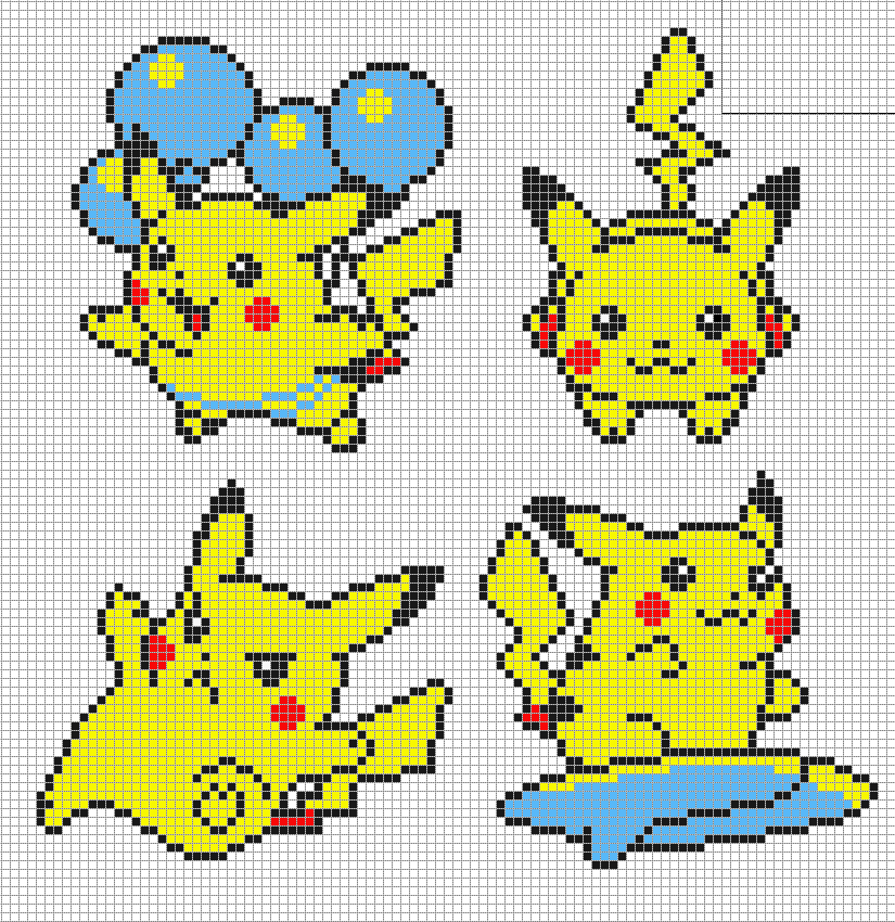 Cute pixel art templates pokemon - bing images.
