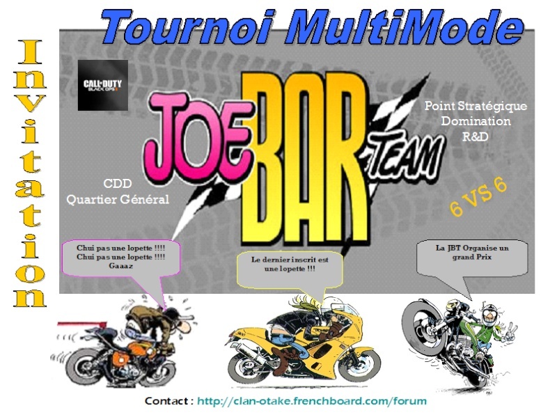 carte invitation joe bar team