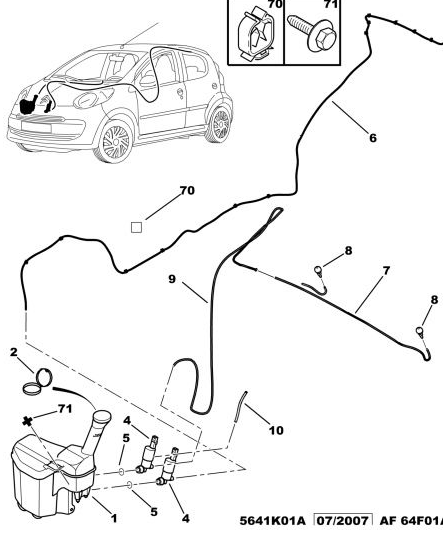 Schema moteur peugeot 107
