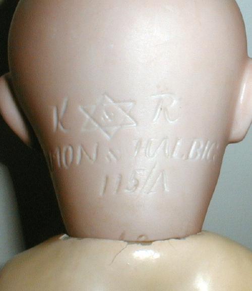 Tête De Poupée En Biscuit Simon & Halbig K&R 115/A - Reproduction Taille 6