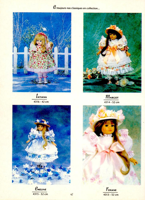 MUNDIA - CHRISTINE ET CECILE - PORCELAIN DOLL - CATHERINE - 24 - LTD
