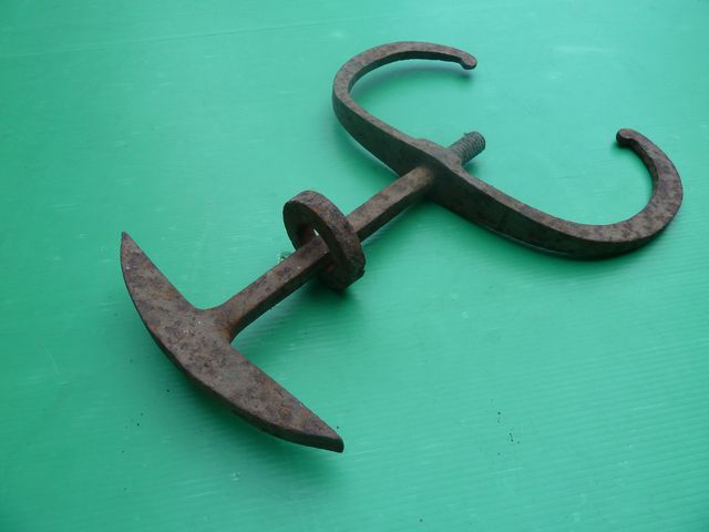 OLD TOOL / OUTIL ANCIEN Forgée XIXEme Herminette Tonnelier Charpentier