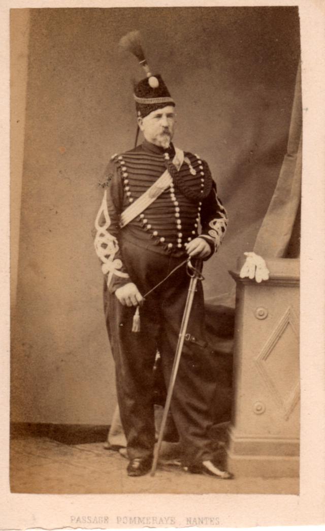 CARTE CDV 6 Hussards cavalerie Second Empire Napoléon III PREVOT Garde