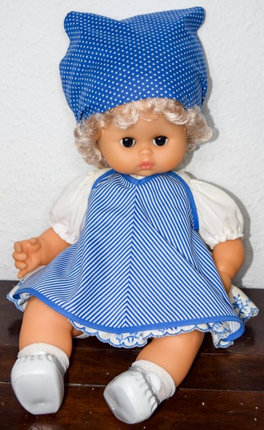 Poupée Noustyl Brune 40 Cm - Tenue D'origine - Années 70/80 - Occasion Bon état