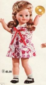 PAR AMOUR DES POUPEES : DELPHINE, 43 CM, 1972, BELLA