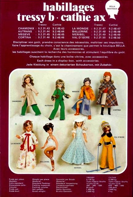 TENUE COMPLÈTE CANDIDE POUR POUPÉE TRESSY BELLA - Année 1980 EUR 29,99 - FR