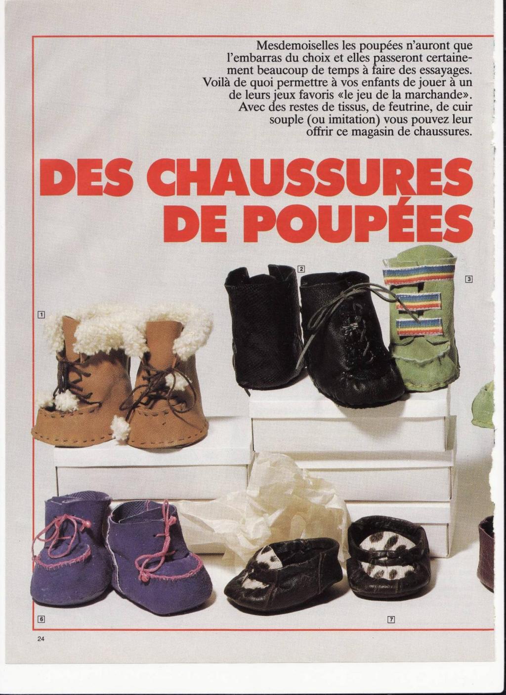 Lot De Bottes Et Chaussures Anciennes Pour Poupée - Vintage