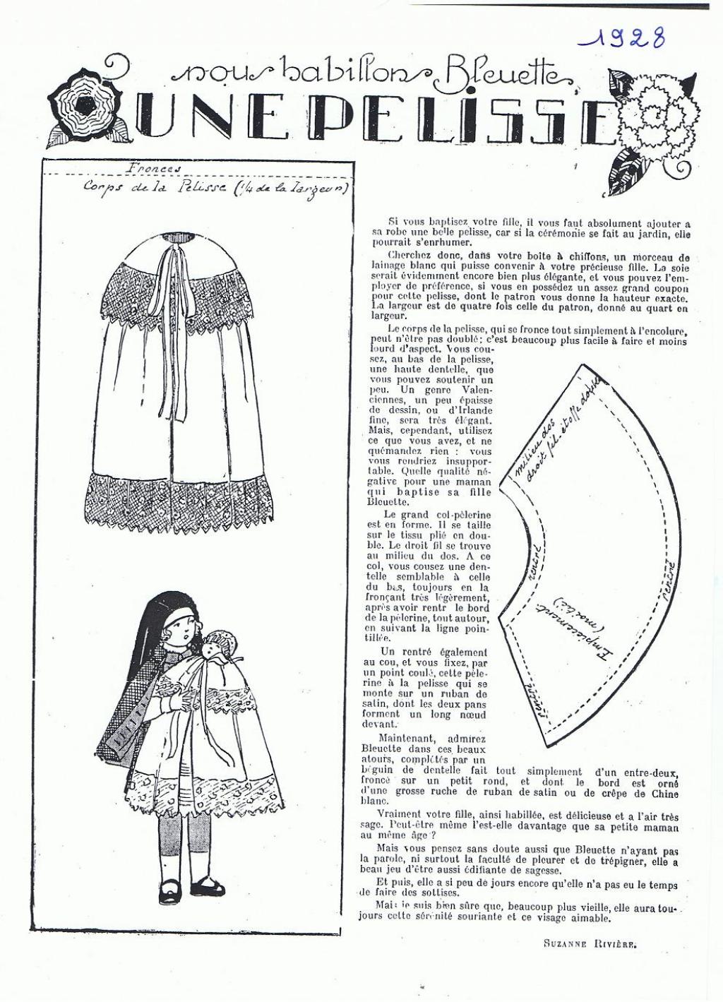 Ensemble De Baptême Pour Poupée Bleuette - Tenue De Cérémonie Miniature (Neuf)