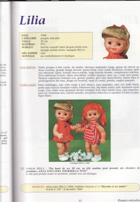 Poupée Bella 30 Cm Avec Habits D'origine - Traces Sur Le Visage