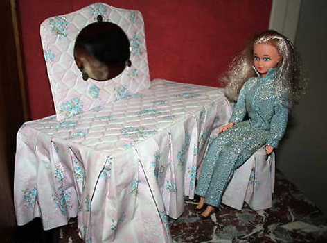 ANCIENNE POUPÉE MANNEQUIN Tressy Bella avec robe présentation et bottes