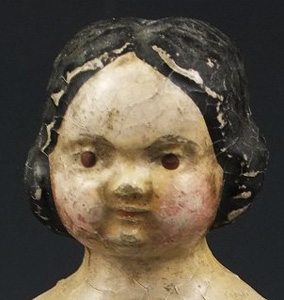 POUPÉE ANCIENNES EN Papier Mâché Et Bois EUR 25,00 - PicClick FR