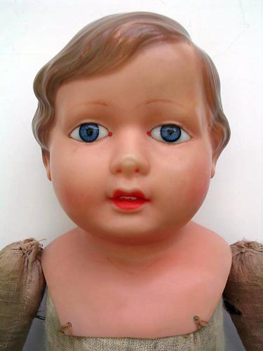 POUPÉE ANCIENNE: RARE "Clélia" corps tissu bourré 35 cm EUR 75,00