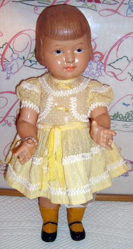 Ancienne Poupée Petitcollin – Jeanne D'Arc – Celluloïd – 38 Cm – 1925 – Très Bon état