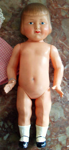 Jolie Poupée Ancienne Petit Colin Jeanne D'Arc – Celluloïd Vintage