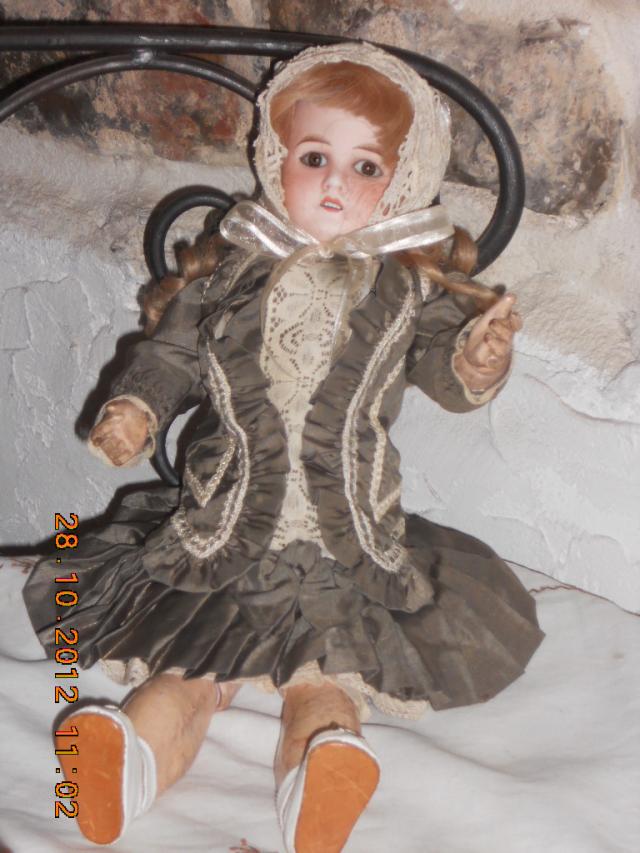 Poupée Ancienne Mon Chéri Léon Prieur – Porcelaine, 37 Cm – France – État D'usage
