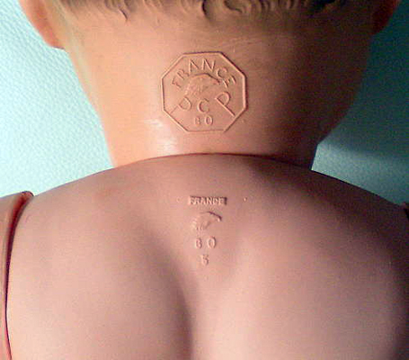 ANCIENNE POUPÉE BAIGNEUR en celluloid Petit Colin taille 60 EUR 25,50 - FR